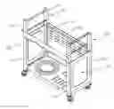 Fig. 01 - Foldable barbecue grill