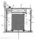 Fig. 02 - Method for treating a load of stacked ligneous material elements, in particular a load of wood by high-temperature heat treatment