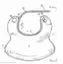 Fig. 01 - Child's bib that includes a bead string fastener