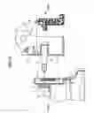 Fig. 11 - Miter saw having mechanism for adjusting tilting angle of circular saw blade