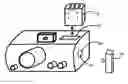 Fig. 01 - Digital camera with USB storage key for storing data