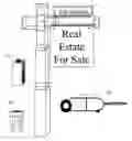 Fig. 01 - Real estate to go sign post
