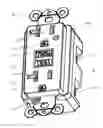 Fig. 01 - Ground fault circuit interrupter with reverse wiring protection