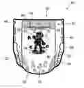 Fig. 01 - Absorbent articles having wetness-indicating character graphics providing an interactive training aid