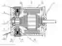 Fig. 01 - DC motor with externally mounted carbon brush
