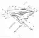 Fig. 02 - Combination gift wrap storage organizer and wrapping table