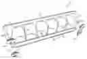 Fig. 01 - Cooler door shelf device with raised panels