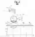 Fig. 03 - Laser line projector with spherically rotatable support and level/plumb indicators for the support