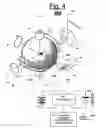 Fig. 05 - Laser line projector with spherically rotatable support and level/plumb indicators for the support