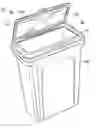 Fig. 01 - Container with integral foam gasket