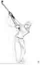 Fig. 01 - A safe swinging method and device for accurate playing and training of swinging sports such as golf, baseball, hockey, cricket, tennis, racquetball, and squash.