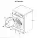 Fig. 02 - Drum washing machine with upwardly-openable door