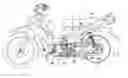 Fig. 01 - Engine mounting arrangement for two wheeled vehicle