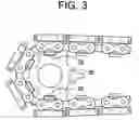 Fig. 04 - Case packer with a segmented drivable riding strip and segmented drivable riding strip therefore