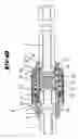 Fig. 08 - Chuck for receiving tools operated by rotating around the axis thereof