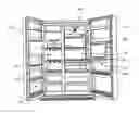 Fig. 01 - Refrigerator with height adjustable shelf