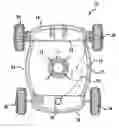 Fig. 01 - Wheel arrangement for swimming pool cleaner