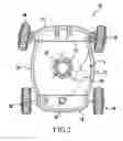 Fig. 03 - Wheel arrangement for swimming pool cleaner