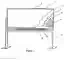 Fig. 02 - Electronic whiteboard having electromagnetic sensing layer of conductor grid