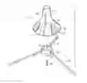 Fig. 01 - Folding stand for a musical instrument