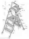 Fig. 01 - Stepladder folding twin-step