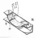 Fig. 01 - Device for securing sheets of paper, material, cloth, etc.