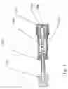 Fig. 04 - Adjustable volume chamber and low pressure regulator for a compressed gas gun