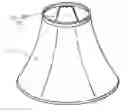 Fig. 01 - Collapsible lampshade with bottom mounting hub