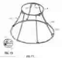 Fig. 08 - Collapsible lampshade with bottom mounting hub