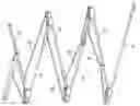Fig. 01 - Foldable umbrella frame having six ribs
