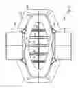 Fig. 14 - Diaphargm valve and open close element for said valve