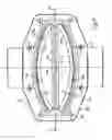 Fig. 15 - Diaphargm valve and open close element for said valve
