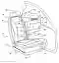 Fig. 01 - Vehicle seating system with airbag-based occupant reaction surface