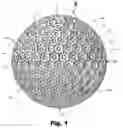 Fig. 02 - Aerodynamic surface geometry for a golf ball