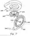 Fig. 08 - Cooling apparatus for an electronics subsystem employing a coolant flow drive apparatus between coolant flow paths