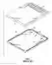 Fig. 02 - Memory card casing having longitudinally formed ridges and radially formed ribs for support of contacts of a PCB