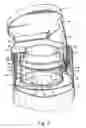 Fig. 03 - Waste disposal device including a turntable for twisting flexible tubing dispensed from a cartridge