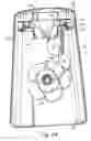 Fig. 22 - Waste disposal device including a turntable for twisting flexible tubing dispensed from a cartridge