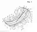 Fig. 02 - Sanitary napkin having pluralities of projections and elastic members