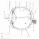 Fig. 09 - Artificial retina device with stimulating and ground return electrodes disposed on opposite sides of the neuroretina and method of attachment