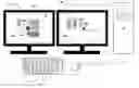 Fig. 01 - Multiple mouse cursors for use within a viewable area for a computer