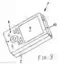 Fig. 04 - Cell phone with shiftable keypad