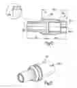 Fig. 06 - Tool retraction receiving element and adapter for positioning the same