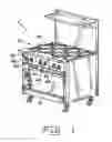 Fig. 02 - Gas circuit and pilot light system for cooking range