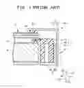 Fig. 02 - Liquid crystal display device with relatively flat, slightly bent film member connected between frame and peripheral of display so as to block a gap formed therebetween