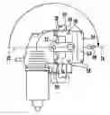Fig. 01 - Wiper drive unit on a support frame