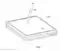 Fig. 02 - Easily replaceable cover window for electronic device