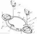 Fig. 01 - Training device for exercising muscle groups of the entire body