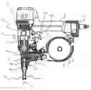 Fig. 01 - Cylindrical contact arm having a tapered guide section in a power-driven nailing machine