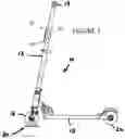 Fig. 02 - Stand for inline scooter having multiple attachment points
